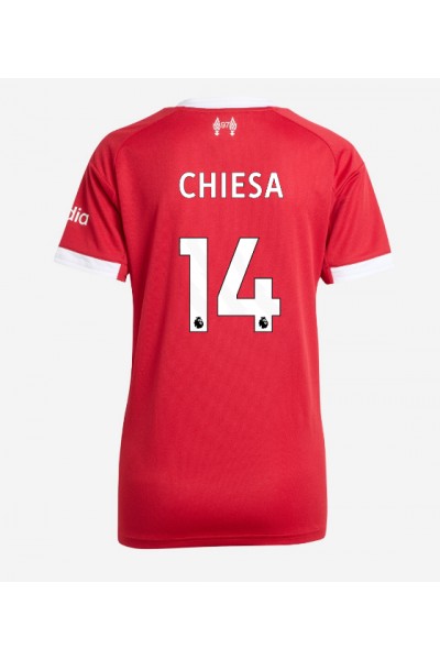 Liverpool Federico Chiesa #14 Jalkapallovaatteet Naisten Kotipaita 2025-26 Lyhythihainen Liverpool Federico Chiesa #14 Jalkapallovaatteet Naisten Kotipaita 2025-26 Lyhythihainen